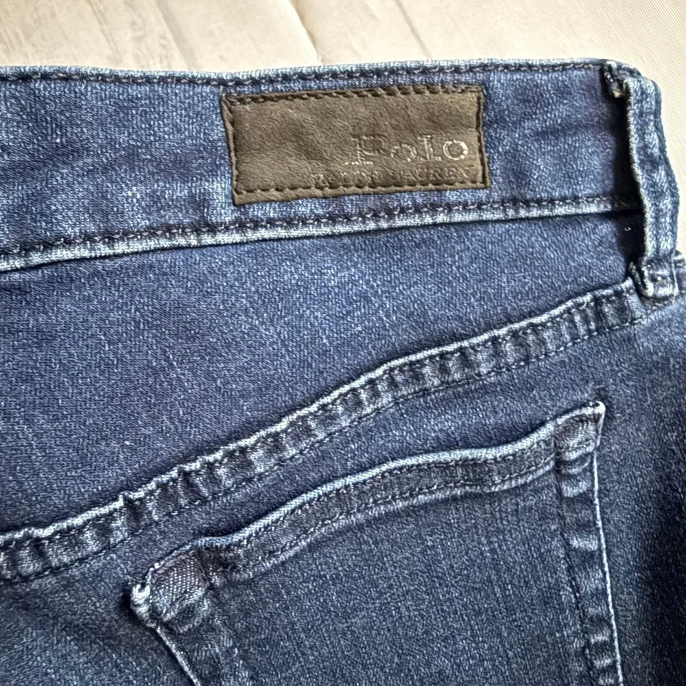 Polo Ralph Lauren Girls Skinny Jeans Dark Wash Blue Denim XL 16 RN 41381